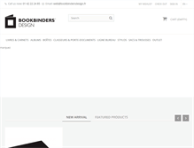 Tablet Screenshot of bookbindersdesign.fr